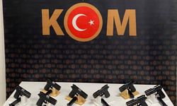 Ruhsatsız silah operasyonu: 13 tabanca ele geçirildi