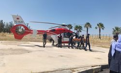 Kazada Ağır Yaralanan Hasta Ambulans Helikopterle Sevk Edildi