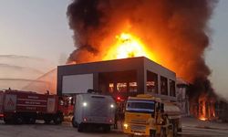 Bitlis'e komşu ilde dev yangın: 8 depo ve 8 araç hurdaya döndü