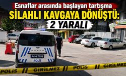 Esnaflar arasında başlayan tartışma silahlı kavgaya dönüştü: 2 yaralı