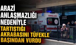 Arazi Anlaşmazlığı Nedeniyle Tartıştığı Akrabasını Tüfekle Başından Vurdu