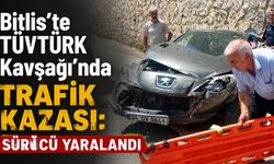 Bitlis'te TÜVTÜRK Kavşağı'nda Trafik Kazası: Sürücü Yaralandı