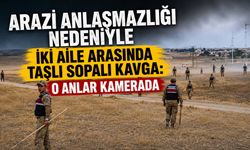 Arazi Anlaşmazlığı Nedeniyle İki Aile Arasında Taşlı Sopalı Kavga: O Anlar Kamerada