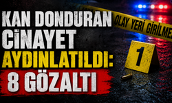 Kan donduran c!nayet aydınlatıldı: 8 gözaltı