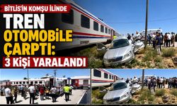 Bitlis'in Komşu İlinde Tren Otomobile Çarptı: 3 Kişi Yaralandı