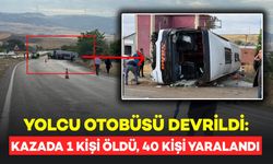 Yolcu otobüsü devrildi: 1 ölü, 40 yaralı