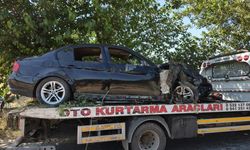 Batman'da ağaca çarpıp boş araziye savruldu: Facia ucuz atlatıldı