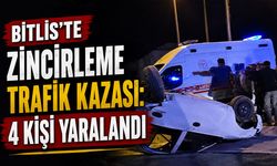 Bitlis'te Düğün Dönüşü Zincirleme Kaza: 4 Kişi Yaralandı