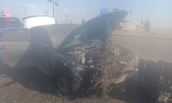 Diyarbakır'da çevre yolunda otomobil yangını