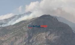 Bitlis-Baykan Arası Kalems Dağı’nda Yangın