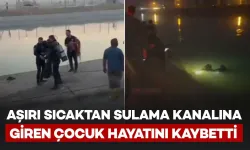 Serinlemek için sulama kanalına giren Mehmet boğuldu