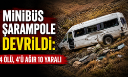 Yolcu minibüsü şarampole devrildi: 4 ölü, 10 yaralı