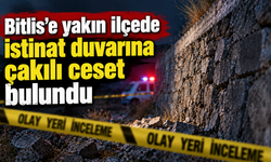 Bitlis'e yakın ilçede istinat duvarına çakılı cesêt bulundu