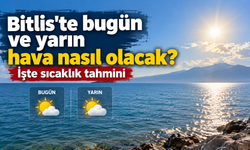 Bitlis'te bugün ve yarın hava nasıl olacak? İşte sıcaklık tahmini