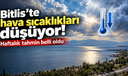 Bitlis'te hava sıcaklıkları düşüyor! Haftalık tahmin belli oldu