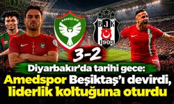 Diyarbakır’da tarihi gece: Amedspor Beşiktaş’ı devirdi, liderlik koltuğuna oturdu