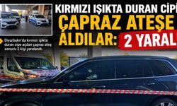 Kırmızı ışıkta duran cipi çapraz ateşe aldılar: 2 yaralı