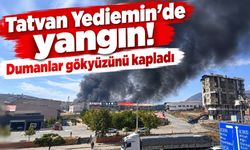 Tatvan Yediemin’de yangın! Dumanlar gökyüzünü kapladı
