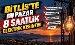 Bitlis'te bu pazar 8 saatlik elektrik kesintisi