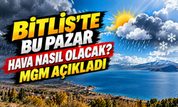 Bitlis'te bu pazar hava nasıl olacak? MGM açıkladı