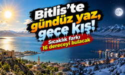 Bitlis'te gündüz yaz, gece kış! Sıcaklık farkı 16 dereceyi bulacak