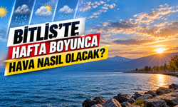 Bitlis'te hafta boyunca hava nasıl olacak?