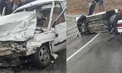 Bitlis’te iki araç kafa kafaya çarpıştı: 5 yaralı