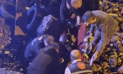 Kazı alanına düşen yaşlı adam hastaneye kaldırıldı