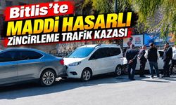 Bitlis'te Maddi Hasarlı Zincirleme Trafik Kazası