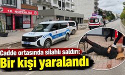Cadde ortasında silahlı saldırı: Bir kişi yaralandı