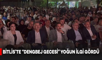 Bitlis'te "Dengbej Gecesi" Yoğun İlgi Gördü