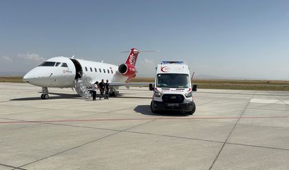 Prematüre Doğan Zeynep Bebek, Uçak Ambulansla Sevk Edildi