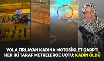 Kırmızı Işıkta Yola Çıkan Kadın Motosikletin Çarpmasıyla Hayatını Kaybetti