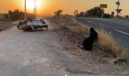 Ters Dönen Araçtan Sağ Salim Çıktı, Oturup Kuran'ı Kerim Okudu