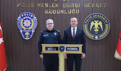 Bitlis Eren Üniversitesi Rektörü Elmastaş'tan POMEM Müdürü Açıköz’e Hayırlı Olsun Ziyareti