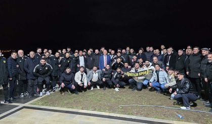 Bitlisspor, Doğubayazıt zaferi sonrası Adilcevaz’da coşkuyla karşılandı