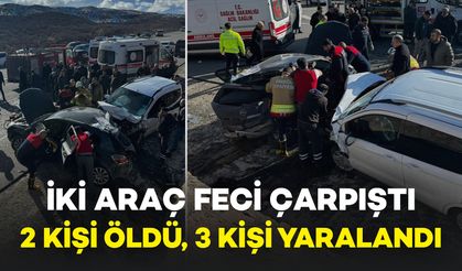 Feci kaza: 2 ölü, 2'si ağır 3 kişi yaralandı