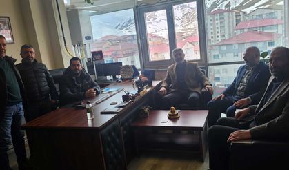 HÜDA PAR Bitlis İl Başkanı Karakaya’dan BESOB Başkanı İrgit’e Hayırlı Olsun Ziyareti