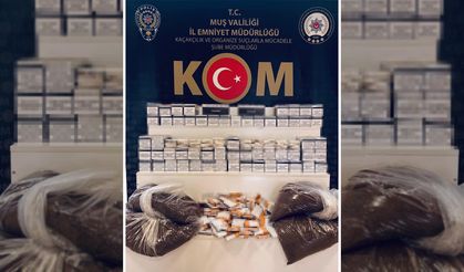 Muş’ta Kargo Paketinde Kaçak Tütün Yakalandı