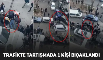 Trafikte tartışma bıçaklı kavgaya dönüştü: 1 yaralı