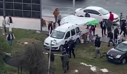 Diyarbakır'da bıçaklı kavga anı görüntülendi