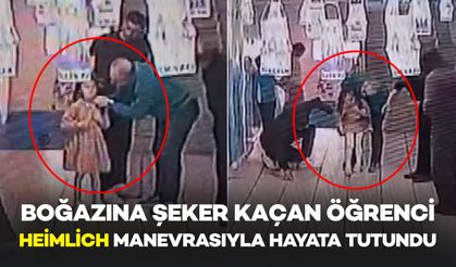 Boğazına Şeker Kaçan Öğrenciyi Öğretmenleri Heimlich Manevrasıyla Kurtardı