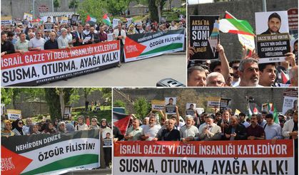 Diyarbakır'da İslami STK'lardan siyonist rejime tepki: Sumud ve Gazze yalnız değildir