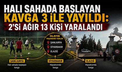 Halı Sahadaki Kavga Diyarbakır'a Kadar Taştı: 13 Kişi Yaralandı