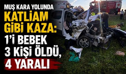 Muş Kara Yolunda Katliam Gibi Kaza: 1'i Bebek 3 Kişi Öldü, 4 Yaralı