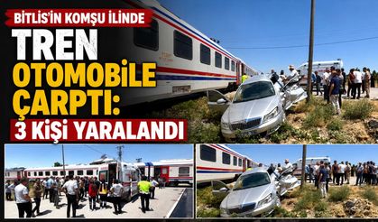 Bitlis'in Komşu İlinde Tren Otomobile Çarptı: 3 Kişi Yaralandı
