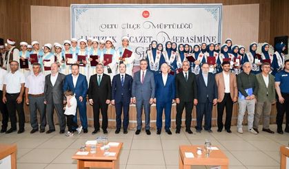 Erzurum'da 54 hafız icazet belgesini aldı