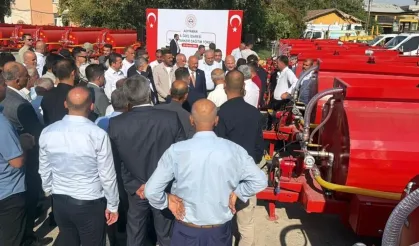 Orman Yangınlarına Karşı Güç Birliği: 20 Su Tankeri Muhtarlara Teslim Edildi