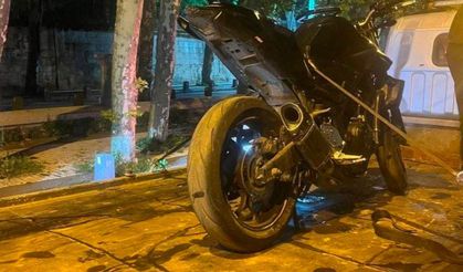 Plakasız ve Abartı Egzozlu Motosiklet Sürücüsüne Ceza