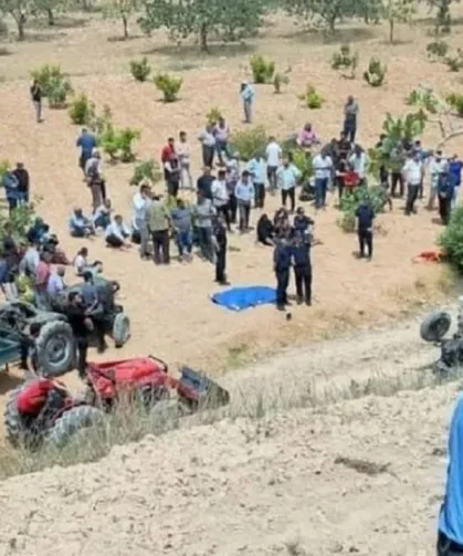 Traktörün Devrilmesi Sonucu Muhtarın Oğlu Hayatını Kaybetti